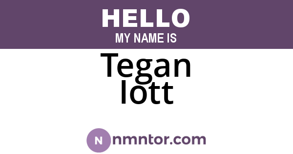 Tegan Iott