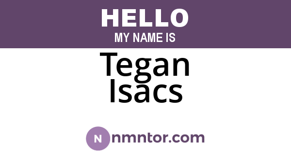 Tegan Isacs