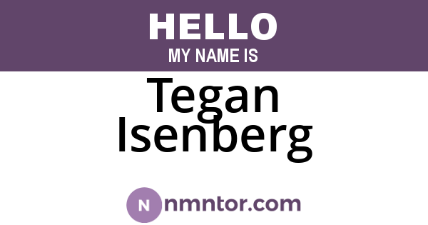 Tegan Isenberg