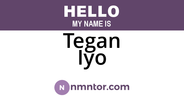 Tegan Iyo