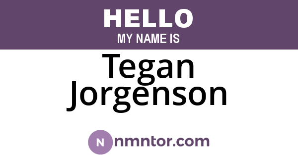 Tegan Jorgenson