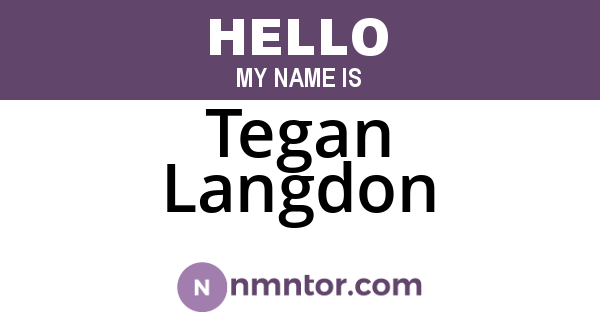 Tegan Langdon
