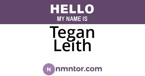 Tegan Leith