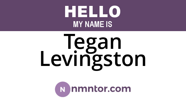 Tegan Levingston