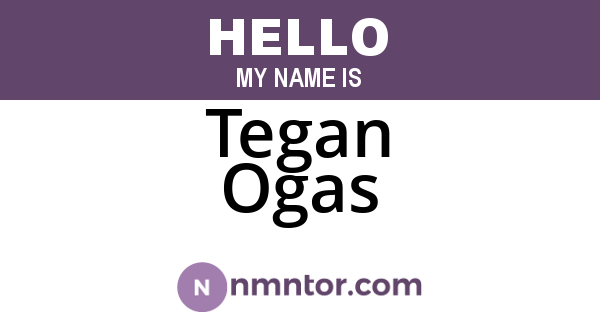 Tegan Ogas