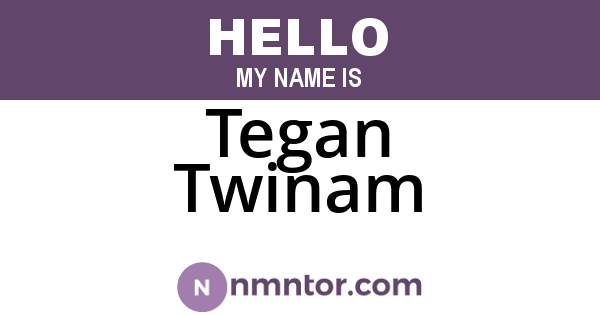 Tegan Twinam