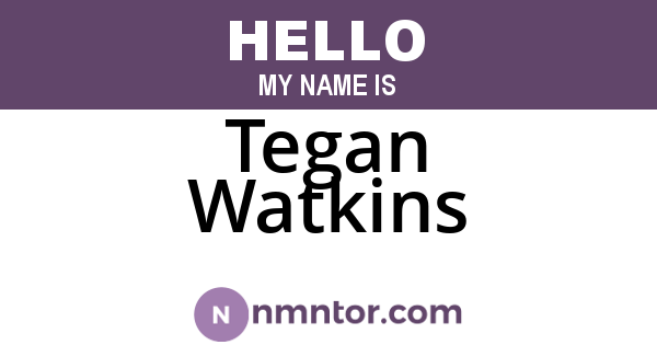 Tegan Watkins