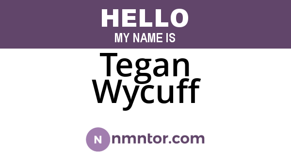Tegan Wycuff