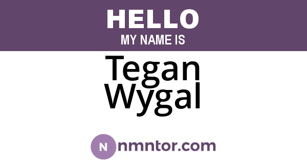 Tegan Wygal