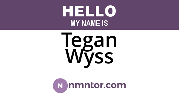 Tegan Wyss