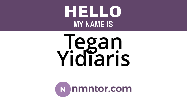 Tegan Yidiaris