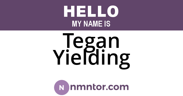 Tegan Yielding