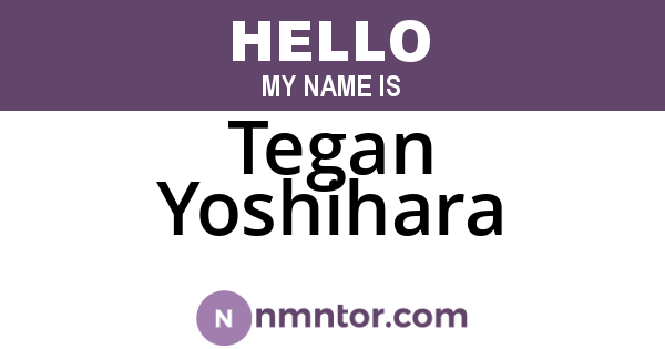 Tegan Yoshihara