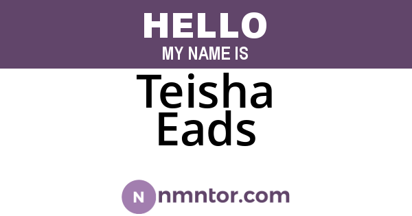 Teisha Eads