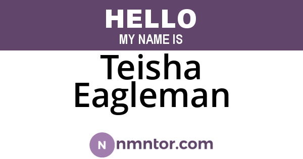 Teisha Eagleman