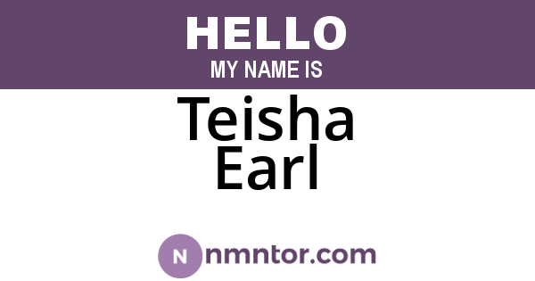 Teisha Earl