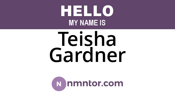 Teisha Gardner