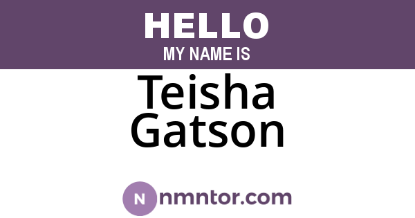 Teisha Gatson