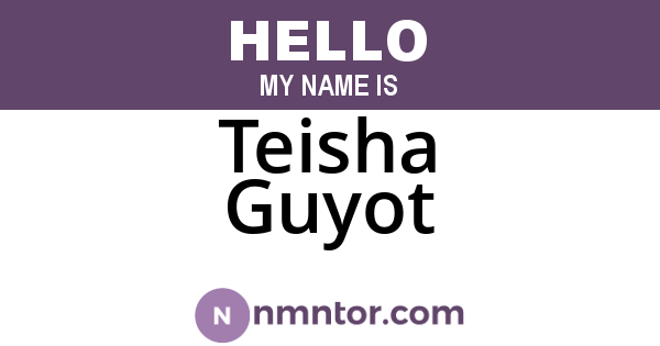 Teisha Guyot