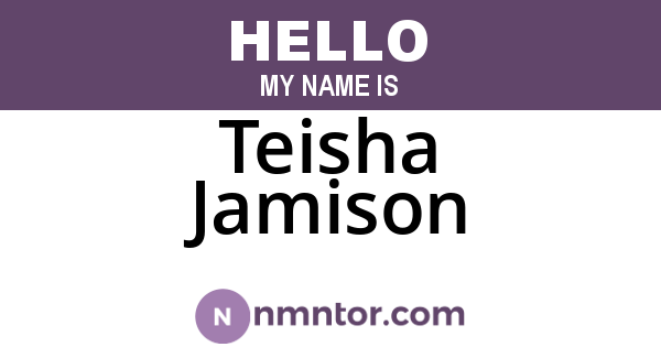 Teisha Jamison