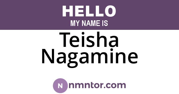 Teisha Nagamine