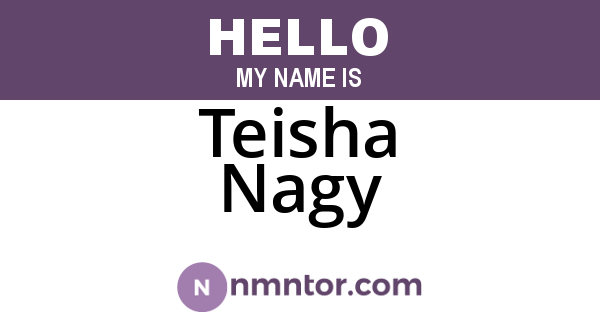 Teisha Nagy