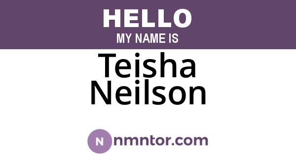 Teisha Neilson