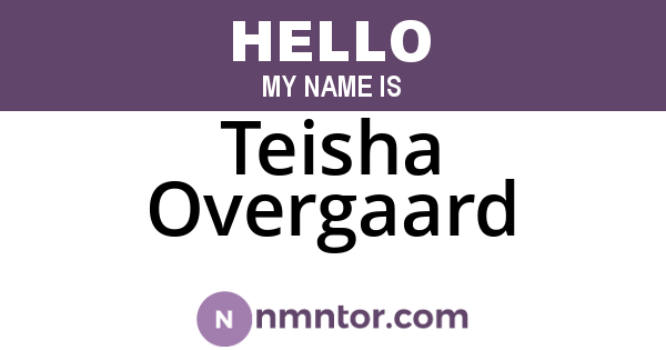 Teisha Overgaard