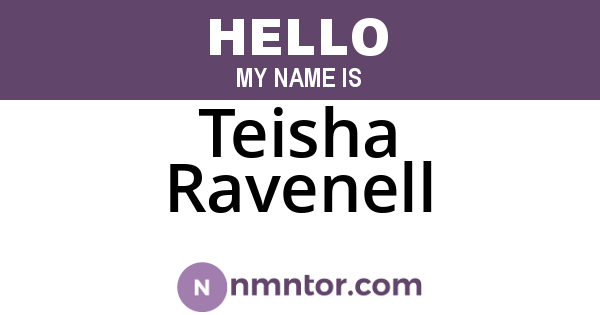 Teisha Ravenell
