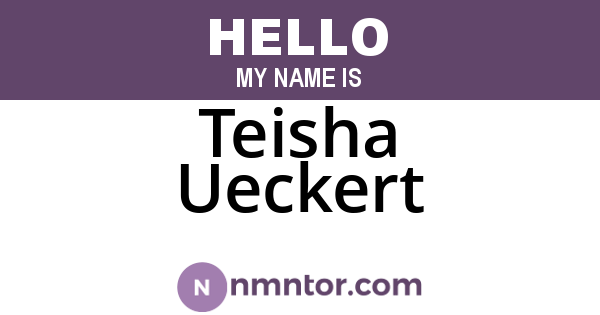 Teisha Ueckert