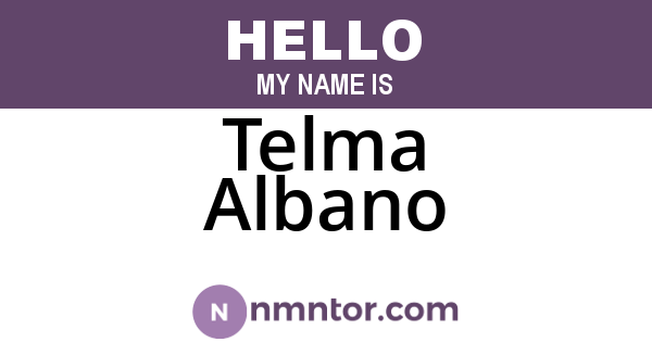 Telma Albano