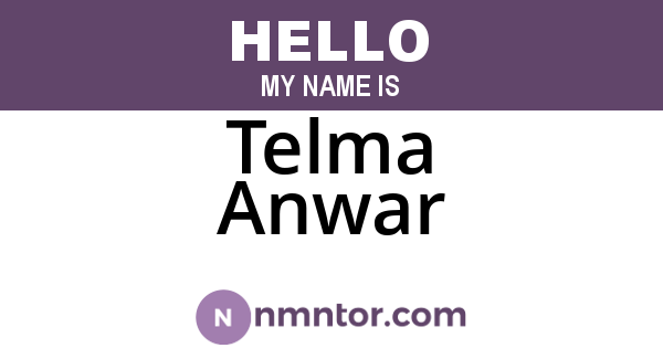 Telma Anwar