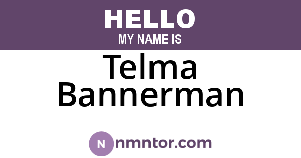 Telma Bannerman