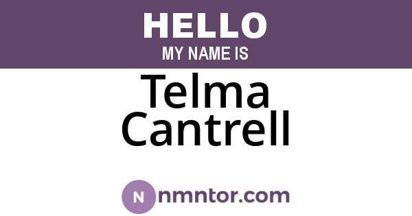 Telma Cantrell