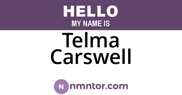 Telma Carswell