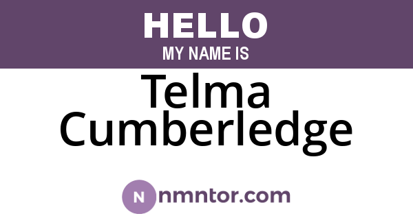 Telma Cumberledge