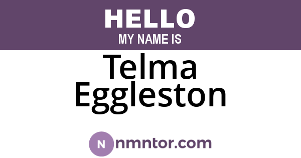 Telma Eggleston