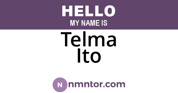 Telma Ito