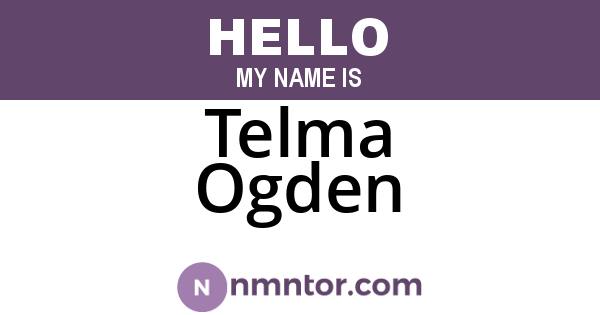 Telma Ogden