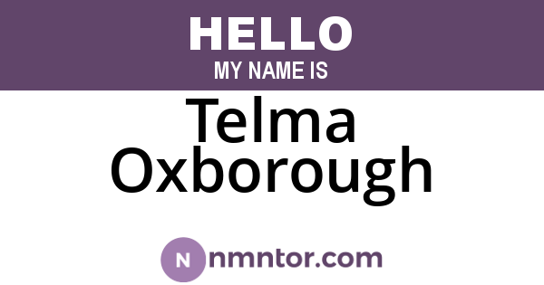 Telma Oxborough