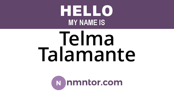 Telma Talamante