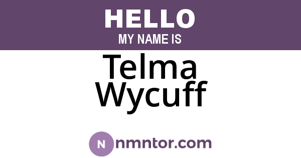 Telma Wycuff