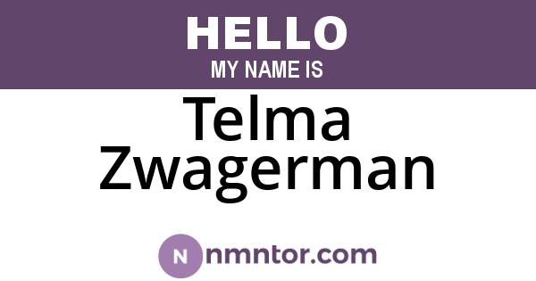 Telma Zwagerman