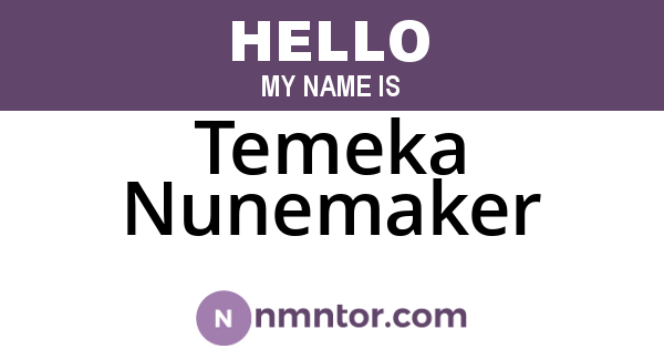 Temeka Nunemaker