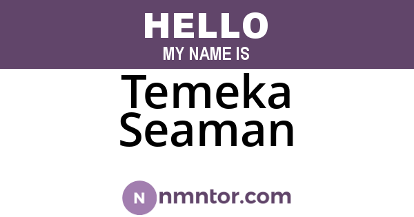 Temeka Seaman