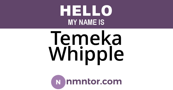 Temeka Whipple