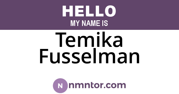 Temika Fusselman