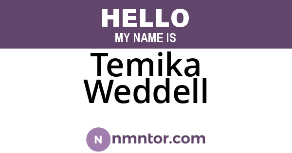 Temika Weddell