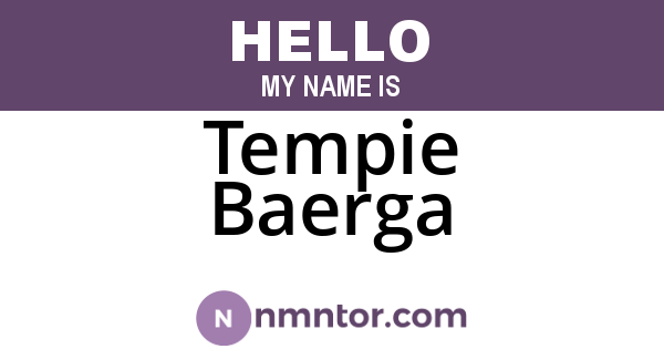 Tempie Baerga