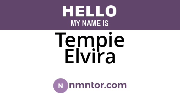 Tempie Elvira